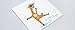 Dancing Giraffe, Handmade Quilling Greeting Card, Eco-friendly For Animal Lovers, Zoo Animal