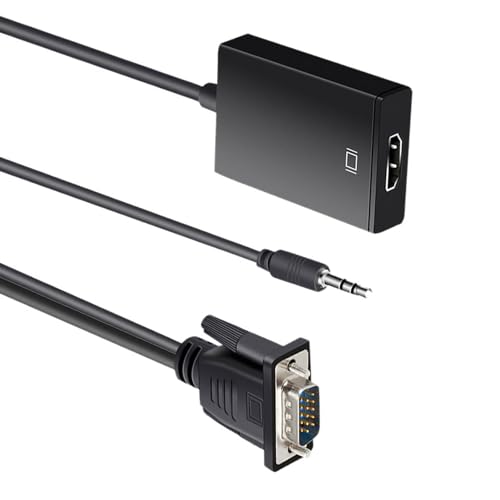 ZHENZQ HDMIcompatible to VGA Adapter Converters 1080P Female to Male VGA Adapter for PC Laptop TVs Projectors Video Player