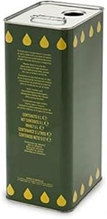 x4 Lattina latta in metallo per olio contenitore 3lt con tappo e maniglia 7801