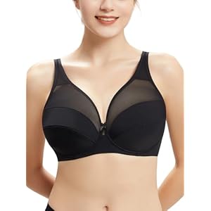 AILIVIN Underwire Minimizer Bras for Women Cross Back Full Coverage Plus Size Non Padded Bra,Lifting Bra for Heavy Breast