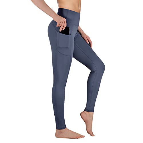 GIMDUMASA Pantalón Deportivo de Mujer Cintura Alta Leggings Mallas para Running Training Fitness Estiramiento Yoga y Pilates GI188