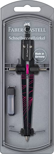 Faber-Castell Twister 2022 Zirkel mit Schnell-Set-Mechanismus -...