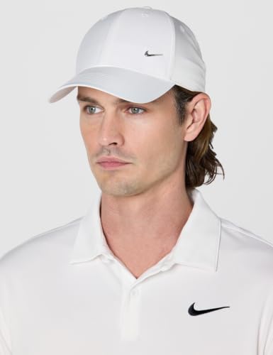 Image of Nike Unisex Adult Club Structured Metal Swoosh Cap Hat | Mens and Womens