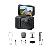 Insta360 GO Ultra クリエイターキット ブラック- ポケットから世界が変わる 軽量＆ポータブル、低照度、どこにでも取り付け可能、FlowState手ブレ補正、200分バッテリー寿命、10メートル防水、サイクリング＆ランニングにも最適