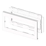Unex 73643 – 2 Rahmen für Mechanismus PVC 110 x 281 mm U24 X weiß Schnee
