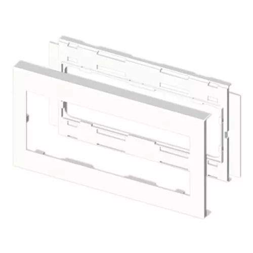 Unex 73642-2 - Marco para mecanismo pvc 90x276mm u24x blanco nieve