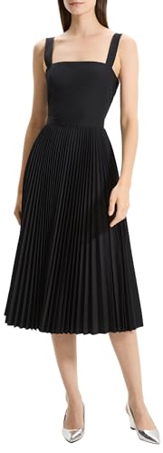 Theory Women's Sleeveless Pleated Volume Dress