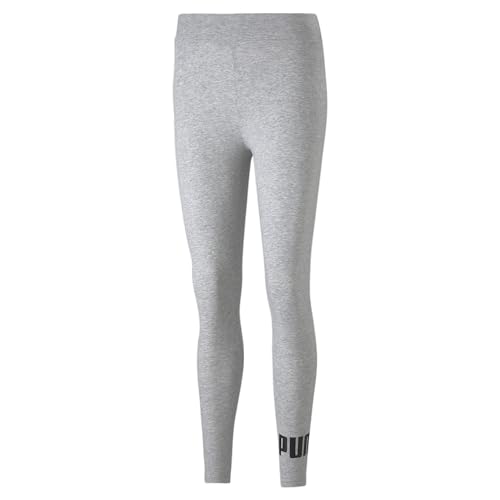 Puma Ess Logo Leggings pour Femme, Femme, Mailles, 586832-04, Gris