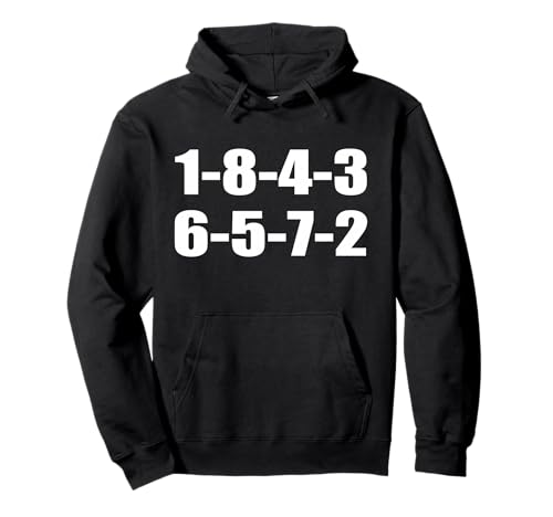 Image of 1-8-4-3-6-5-7-2 Fire Order Small Block Motor V8 Large Block Pullover Hoodie