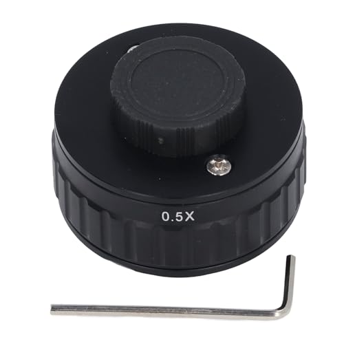 Adaptador de Lente CTV para Microscopio Estéreo Trinocular, Adaptadores de Interfaz de Cámara CCD, Adaptador de Cámara Industrial, Adaptador de Lente de Montaje C (0.5X)