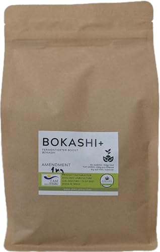 ALMICANNA: Bokashi+ con microorganismos eficaces – | Regenerador microbiano del suelo para cultivo de cannabis | Activador para cubos Bokashi (1KG)