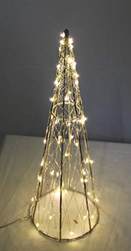 DARO DEKO 3D Lichter-Pyramide 60cm 90 LED