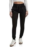 Authentischer Spyder: Hoher Taillenbund, Wolken-Stretch-Strick-Jogger mit abgewinkelten Eingrifftaschen, gerippter Bündchen, runder geflochtener Kordelzug mit Silikonspitze, aktive Jogger-Sweathose für Damen; Produkte mit über 40 Jahren Leistungsforschung in der Wissenschaft der Geschwindigkeit