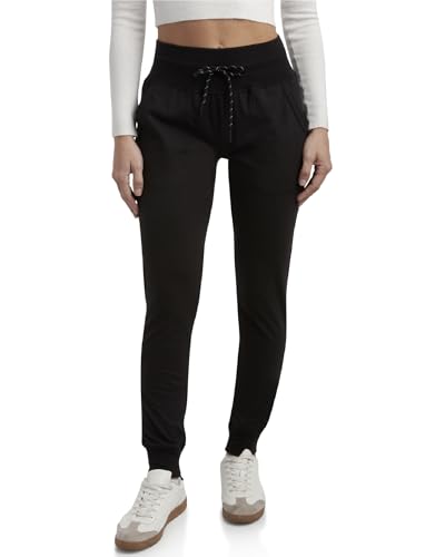 Spyder Women's Jogger Sweatpants - High Waisted Fleece Lined Athletic Joggers with Pockets for Casual Workout (Sizes: S-XL)