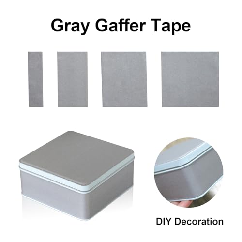 Image of JIALAI HOME 4 Inch Gaffers Tape - 30 Yards per Roll Wide Gray Gaff Tape - Non-Reflective, Grafting Tape for Filming, Photography, Radio, Heavy-Duty Water Resistant Matte Finish Gaff Tape, Grey