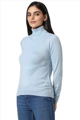 Image of Van Heusen Women's Acrylic Turtle Neck Sweater