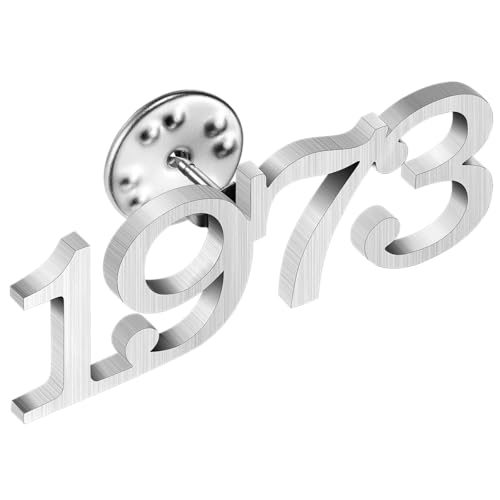 Image of AMITER Birth Year Lapel Pin, 1970-2025 Enamel Brooch Pins Tie Tacks for Men & Women Birthday, Graduation, Anniversary