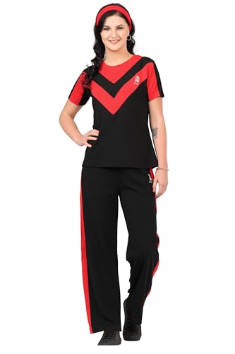 Image of Women's Activewear Set | Stylish Two Piece Track Suit with Printed Top & Jogger Pants | Ideal for Sports, Gym & Casual Outfits