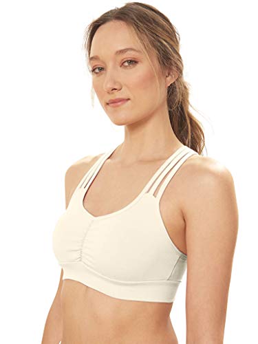 Blue Canoe Organic Cotton Triple Strap Active Bra Natural