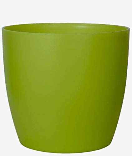 Root Bridges Plastic Round Container Pot (Green, 5.3"), 1 Piece
