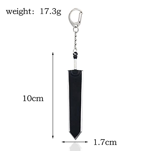 Mullike Behelit Necklace Keychain Haou no tamago Necklace Brand Of Sacrifice Rune Behelit Guts Sword Keychain for Men2