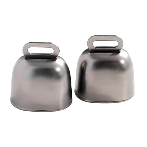 Aosekaa 2 Pieces Bear Bells Cow Bells Long Distance Noise Maker for Grazing for Horse Farm Animals Emergency Mountaineering Survival