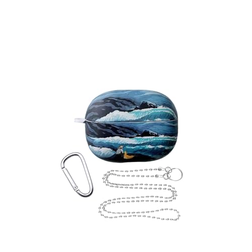 White Pond For Redmi Buds 5 Proケース ハウジング ワイヤレスイヤホンケース つや消し質感ハードシェル すべりどめ 小さくて軽 取り外し可能 ハウジング360°全面保護傷防止、衝撃防止、着脱簡単、ワイヤレス充電サポート、落下防