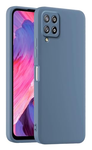 HULLIN Funda de Silicona Colorida para Teléfono, Adecuada para Samsung Galaxy A42 5G (6.6') - Lavanda Gris