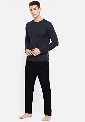 Image of U.S. POLO ASSN. Men I690 Comfort Fit Solid Cotton Casual Style Lounge Pants
