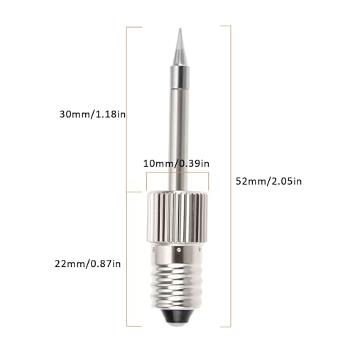 Image of 2pcs Alloy Replacement Soldering Iron Tips Compatible with FROGBRO Rechargeable Battery Cordless Soldering Iron LD006A