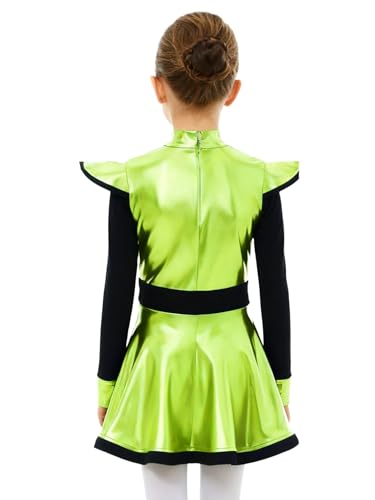 Disfraz Alien Galaxy Guard para Niñas Manga Larga Verde Fluorescente miniatura 4