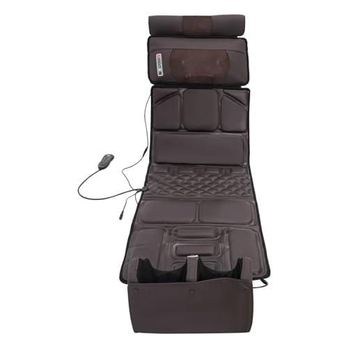 Massagekissen,Massagematte Mit WärRmefunktion,GanzköRpermassagematt,beweglichem GanzköRpermassage,Nacken-Schulter-RüCkenmassagegeräT,6-Tasten -Steuerung Und Zeitschaltfunktion,bequeme Sitzgelegenheit