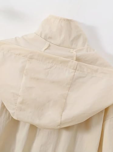 Girls Lightweight Hooded Zip-Up Jacket Long Sleeve Sporty Windbreaker4