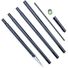 BirdsUP Single Pole for 1 Bird Feeder/Bird House, w/Bullseye Level and Torque Bar, 1-inch Outside Diameter, 5ft Installed