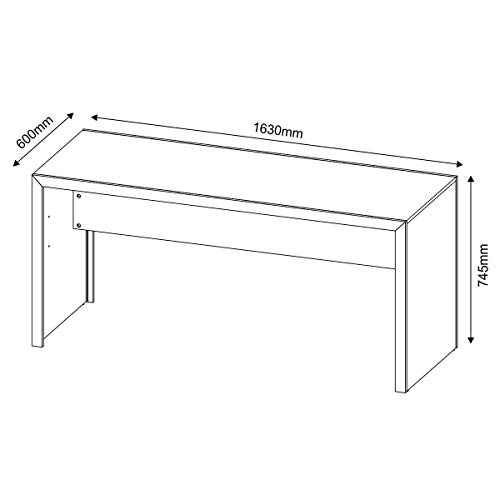 Mesa Escrivaninha Para Escritório 60x75x163cm Me4109 Tecno Mobili - Tabaco