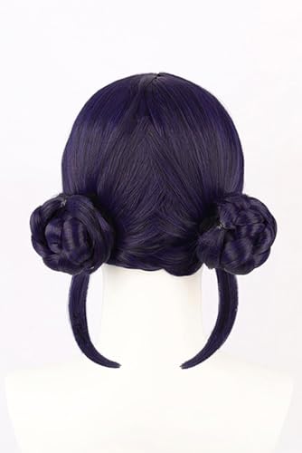 YEESHEDO Zoey Costume Rumi Cosplay Wig Anime Rumi Mira Wigs Long Straight Hair Accessory for Women (Black Purple - Zoey) - Image 4