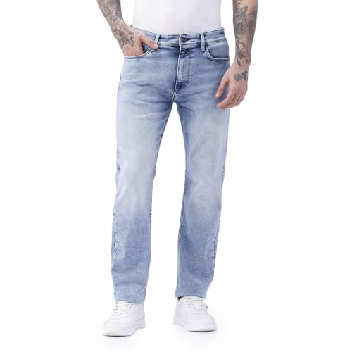 Image of BASICS Cotton Stretch Men's Jeans | Smart Casual Denim | Ultra-flexible stretch cotton denim. Modern style. Durable, breathable & built for all-day travel comfort.