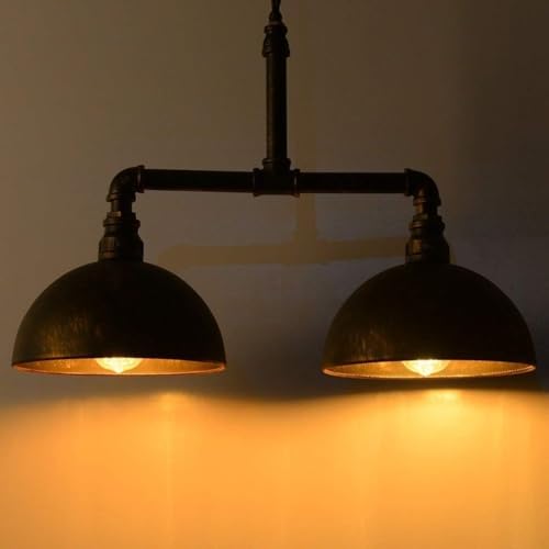 Candelabros de techo de hierro retro con tecnología de iluminación LED 4