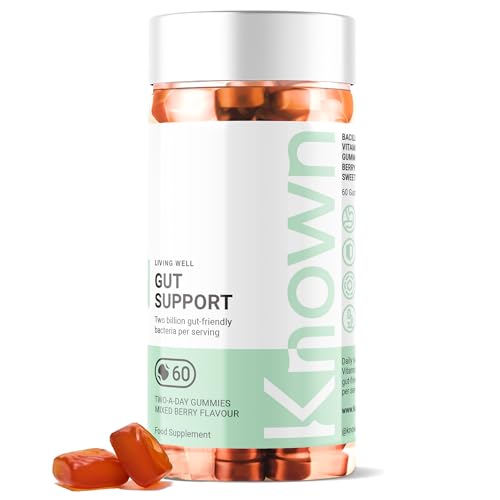 Probiotic Gummies | Gut Friendly Bacteria Debloat 60 Two-a-Day Gummies | Daily Gut & Debloat Support | Mixed Berry Flavour Gut Gummies (1)