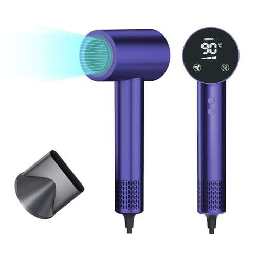 Hair Dryer Ionic Hairdryer,1500W Professional Hair Dryer with 3 S...