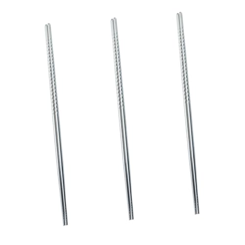 Abaodam 3組 ステンレス製 ロング加長箸 耐熱揚げ箸 食品調理用滑り止め付き火鍋用