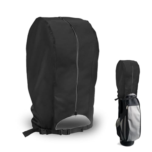 Meunhy Golf Bag Rain Cover 43x20x44.9 Inch Waterproof Golf Bag Cover for Men Women Stand Bags and Carry Cart Black