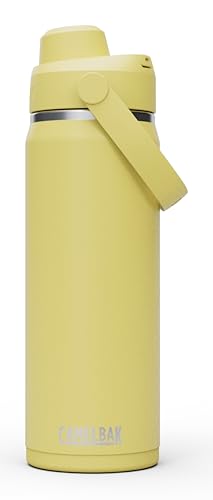 Image of CamelBak Thrive Chug Insulated Stainless Steel Water Bottle, Cold Retention with High Flow Lid for Everyday Hydration and Active Use, 20oz, Yellow Bloom
