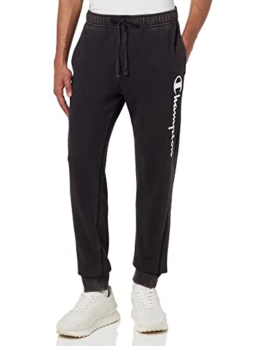 Champion Herren Legacy Old School Logo Rib Cuff Trainingshose, Nero, L