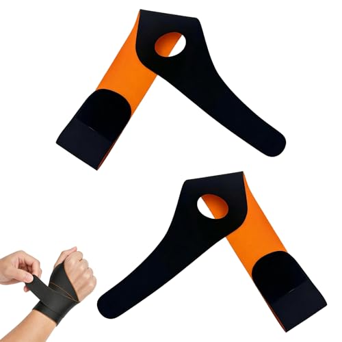 2 Piezas Soporte de Muñeca Ajustable Negro Izquierda y Derecha, Muñequera Deportiva Elástica Ultrafina y Transpirable, Banda de Compresión para Fitness, Tenis, Oficina, Ciclismo y Gimnasio