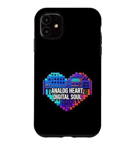 Synth Music Producer Analog Heart Digital Soul �X�}�z�P�[�X iPhone 11 �p