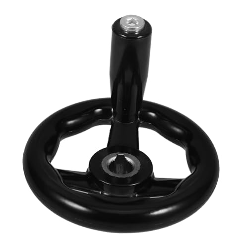 CIYODO Machine Tool Rotary Handle Disassemble Wheel Hand Wheel for Craftsman Table Handwork Hand Wheel Round Hand Wheel with Handle Hand Wheel Crank Hand Crank Milling Tool Bakelite Black