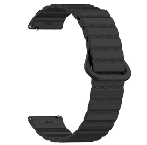 [SHEAWA] for HUAWEI WATCH GT 6/5 Pro 46mm/GT6 46mm �o���h �x���g �����o���h �V���R�� �}�O�l�b�g���ߎ� WATCH GT5/4/3 Pro 46MM ���͎��� �ȒP���� 22mm �ւ��x���g �X�g���b�v