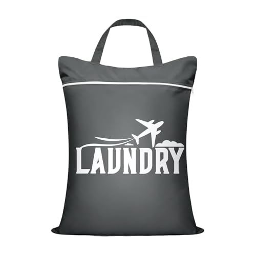 Foldable Clothes Organizer - Waterproof Laundry Sack, Travel Garment Pouch | Portable Wet Swimsuit Bag for Dorm Gym Yoga Bath Packing, Outdoor Esentials for Camping Trip College Gear Storage