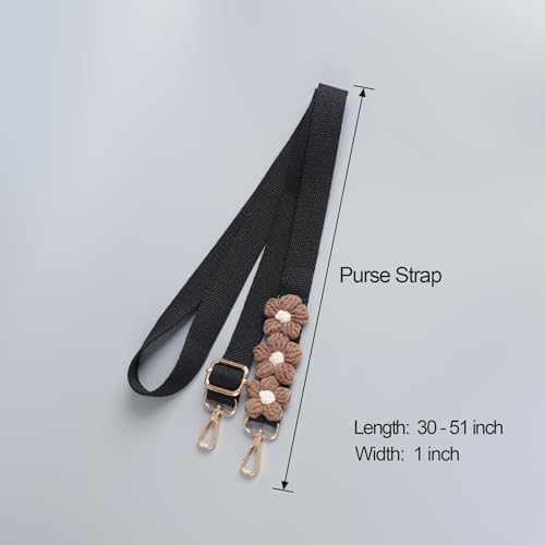 Image of chushui 1 inch Purse Strap,Replacement Crossbody Strap Adjustable Shoulder Strap for Handbag Bag